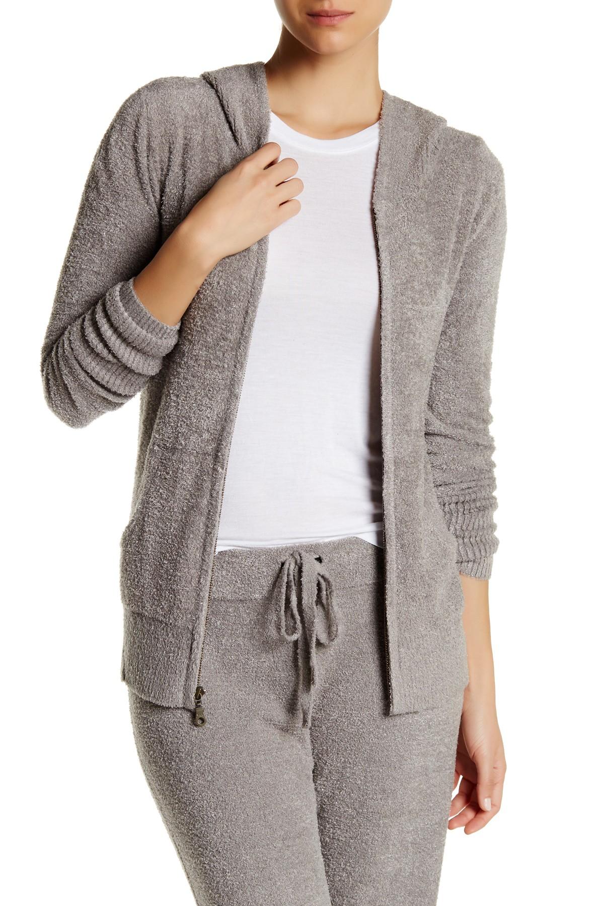 Lyst Barefoot Dreams Chic Lite Hood Sweater Large in Gray